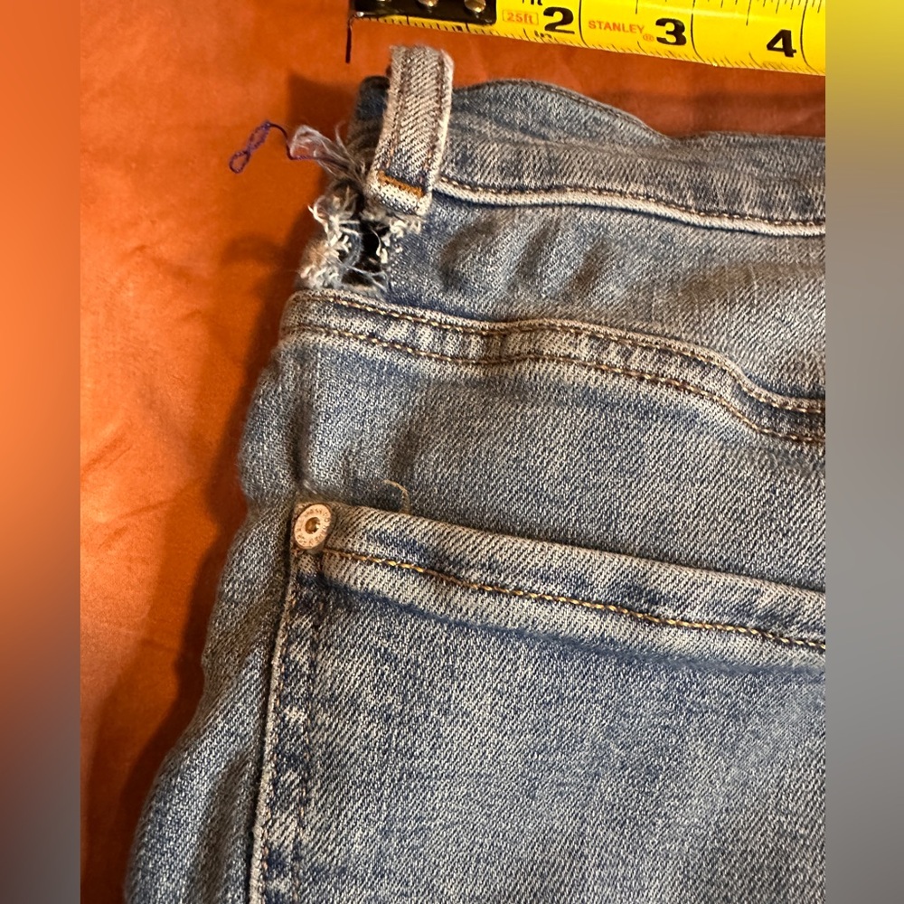 7 FOR ALL MANKIND Alexa Cropped High Waisted Straight Leg Vintage Wash Womens 28 - Picture 11 of 15